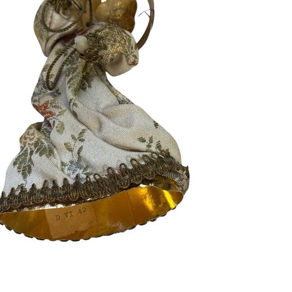 KOESTEL Angel Tree Topper Ornament Holding Trumpet Vtg WAX 6” Made In Germany - Picture 8 of 8